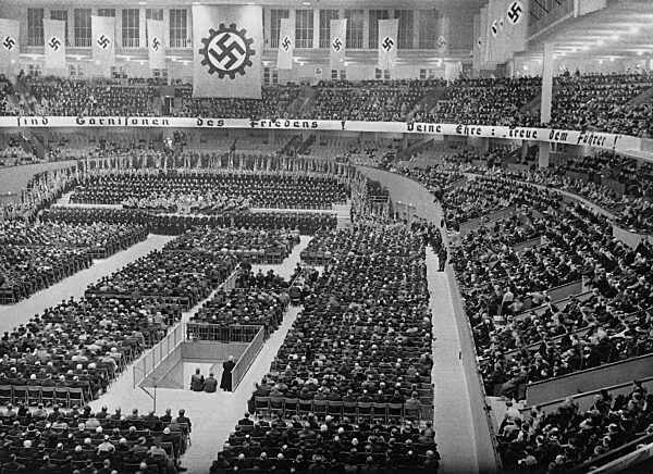 Rally of the German Labor Front in the Deutschlandhalle, 1936