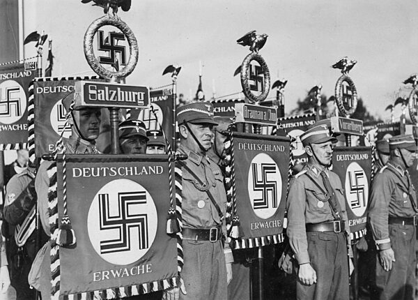 SA men from Austria at the Nuremberg Rally, 1938