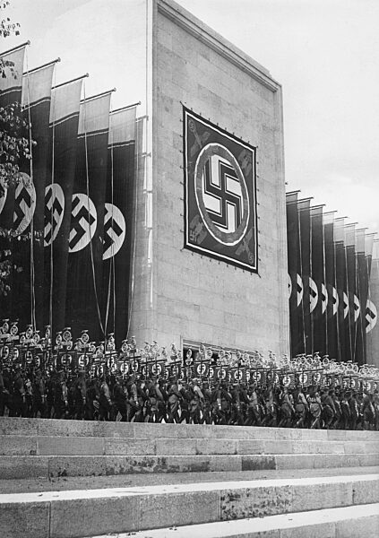 Facade of the Luitpold Hall during the Nuremberg Rally, 1937