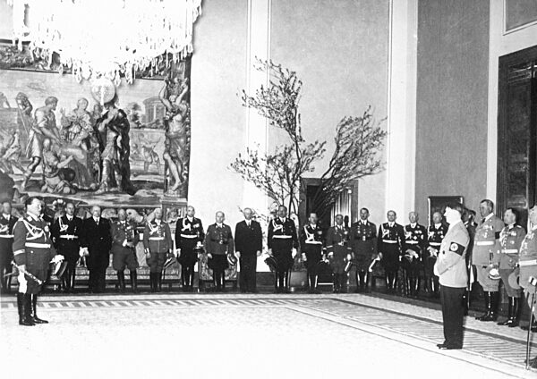 Birthday reception of Adolf Hitler at the Reich Chancellery, 1939