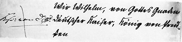 Streit über den Kaisertitel zwischen Bismarck und Wilhelm I., 1870