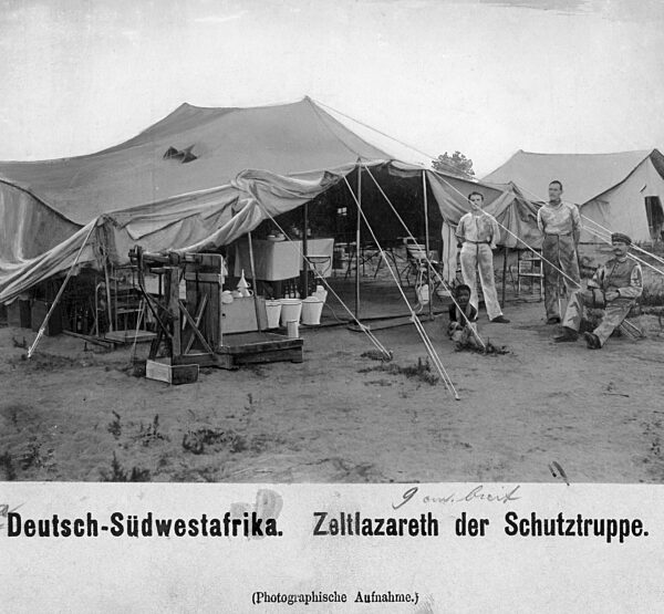Tent hospital of the German Schutztruppe in southwest Africa, 1905