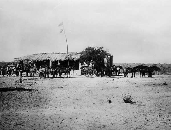 German station at Grootfontein in German Southwest Africa, 1904