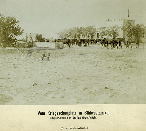 Fountain in Grootfontein in German Southwest Africa, 1904