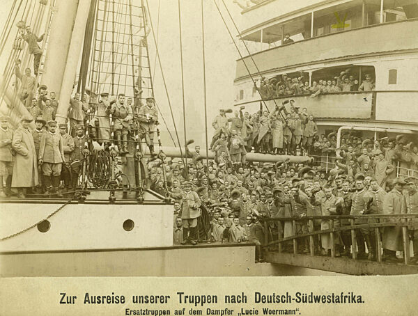 Departure of German soldiers to German Southwest Africa, 1904