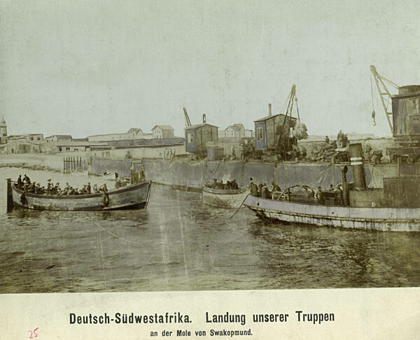 Arrival of German troops in Swakopmund, 1904