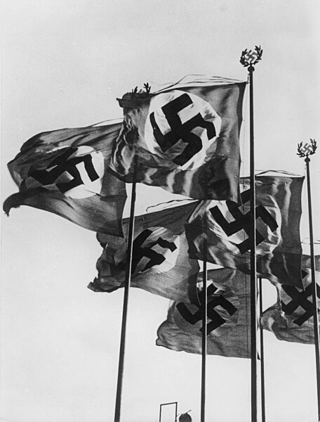 Row of flags in Berlin