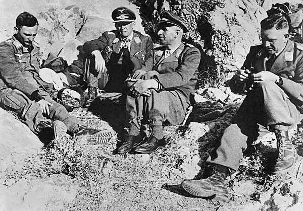 Command post of Colonel Bruno Oswald Braeuer on Crete, 1941