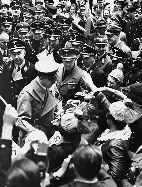Adolf Hitler, Heinrich Himmler and Arthur Seyss-Inquart in Salzburg,1938