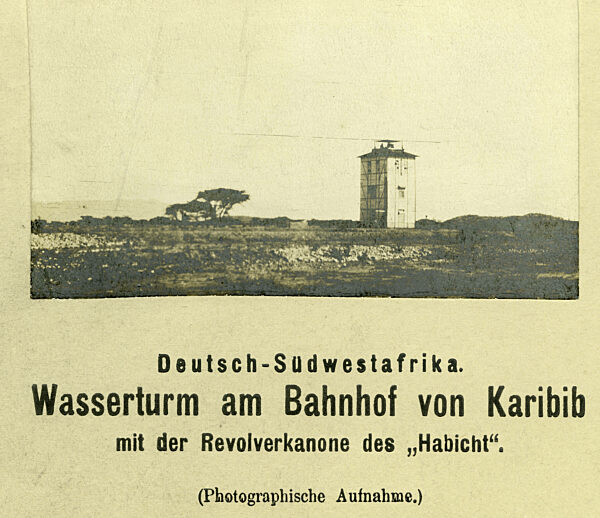 Water tower in German Southwest Africa, 1904