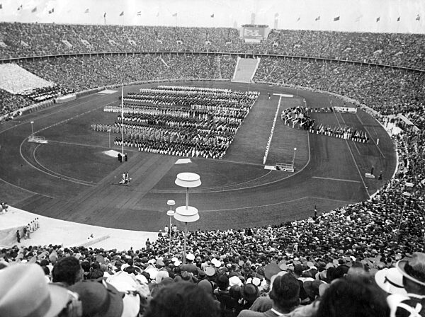 Berlin's Olympic Stadium during the Olympic Games, 1936
