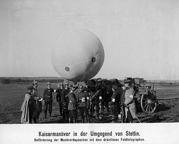 Kaisermanöver bei Stettin, 1900