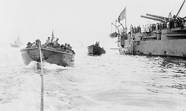 Amerikanische Truppen landen in Mexiko, 1914