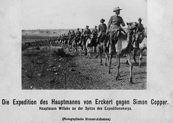 German South-West Africa 1908: campaign against Simon Copper, expeditionary force against Simon Copper, 1908