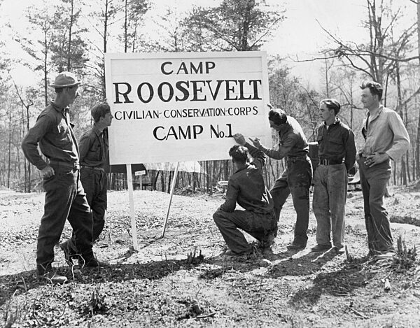 Camps of the Civilian Conservation Corps, 1933