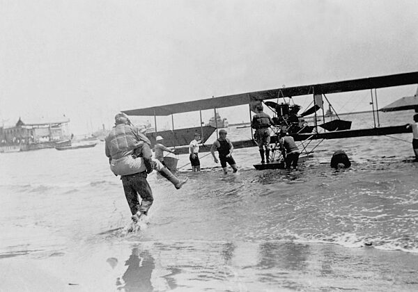 Amerikanische Marinesoldaten landen in Mexiko, 1914