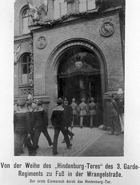 Inauguration of the Hindenburg-Tor, 1917