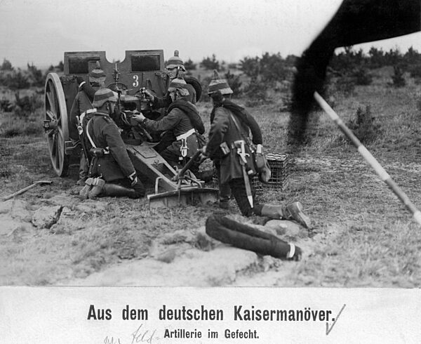 Artillerie beim Kaisermanöver, 1912