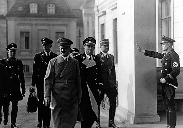 Adolf Hitler with Julius Schaub, 1937