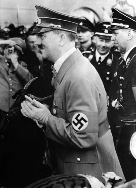 Adolf Hitler, Heinrich Himmler and Julius Schaub in Klagenfurt, 1938