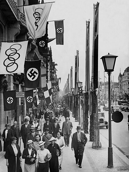 Berlin während der Olympiade von 1936