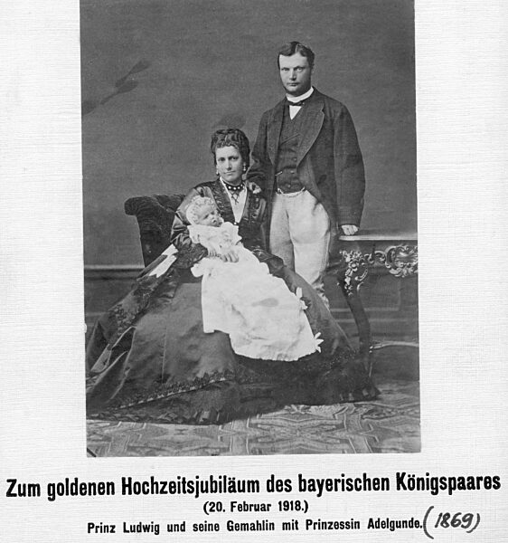 Golden wedding of the Bavarian royal couple, 1918