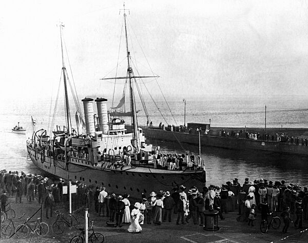 Die 'SMS Panther' in Wilhelmshaven, 1911