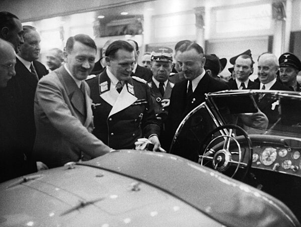 Adolf Hitler at the Mercedes stand of the automobile exhibition, 1939