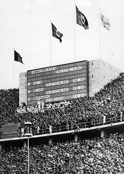 Berlin's Olympic Stadium during the Olympic Games, 1936