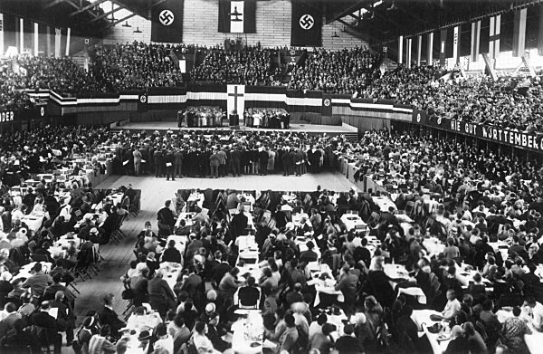 German church singing day in Stuttgart, 1933