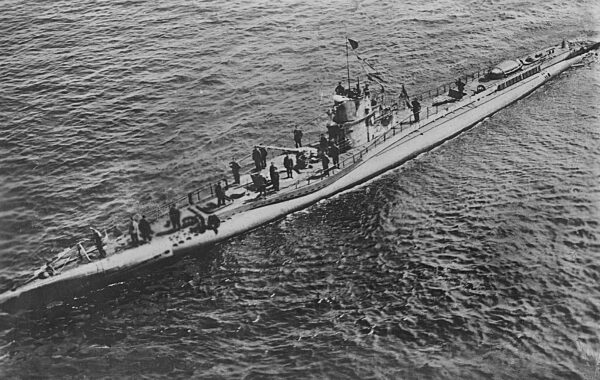 German submarine, 1918