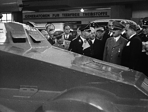 Adolf Hitler visits the automobile exhibition, 1938