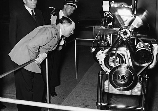 Adolf Hitler visits the automobile exhibition, 1937