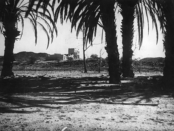 Ruin of a former German fortification in German Southwest Africa, 1935