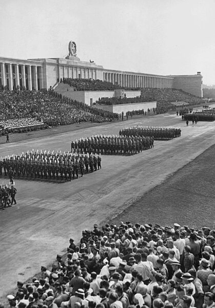 Parade of the Reich Labor Service (RAD) on the Nuremberg Rally, 1937