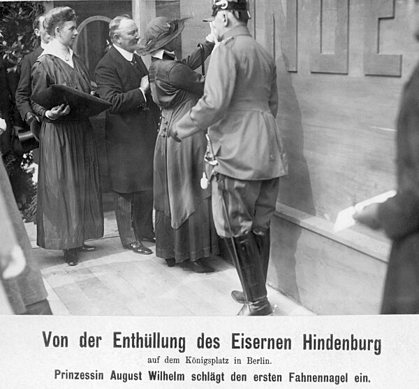 Inauguration of the Iron Hindenburg, 1915