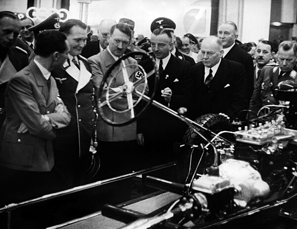 Adolf Hitler visits the International Automobile Exhibition, 1939