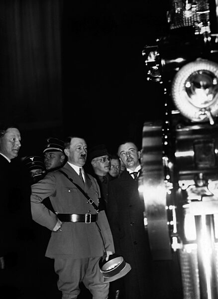 Adolf Hitler at the automobile exhibition, 1935