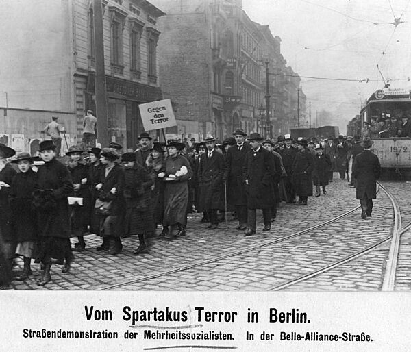 Demonstration against the Spartacists in Berlin, 1919