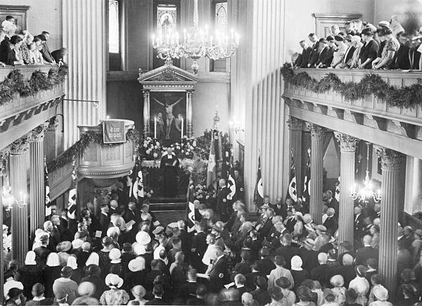 Mass service for the 100th anniversary of existence of St Paul's Church in Berlin, 1935