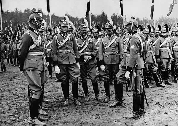 Police officers on the Nuremberg Rally in Nuremberg, 1937