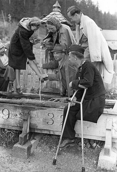 Kriegsversehrter deutscher Soldat, 1943