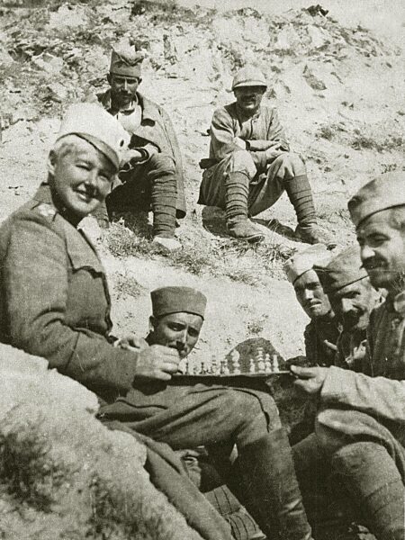 Serbian soldiers during the First World War, 1918