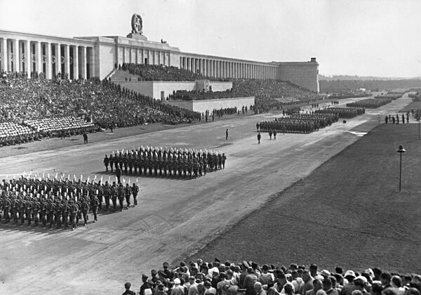 Parade of the Reich Labor Service (RAD) on the Nuremberg Rally, 1937