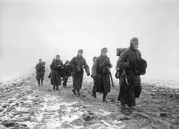 German Soldiers During a Counter Offensive at the Eastern Front in the Winter of 1941