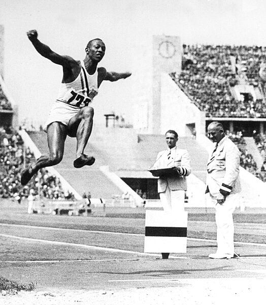 Jesse Owens at Broad Jumping