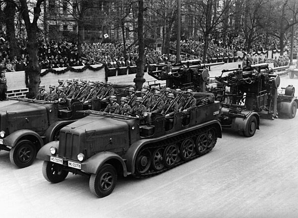 Military parade in honor of the birthday of Adolf Hitler, 1937