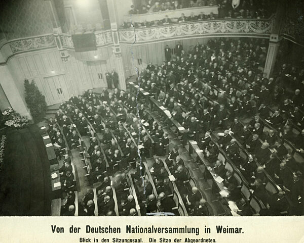 Session of the National Assembly in Weimar, 1919
