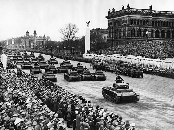 Military parade of the Wehrmacht on the occasion of Hitler's birthday in Berlin, 1939