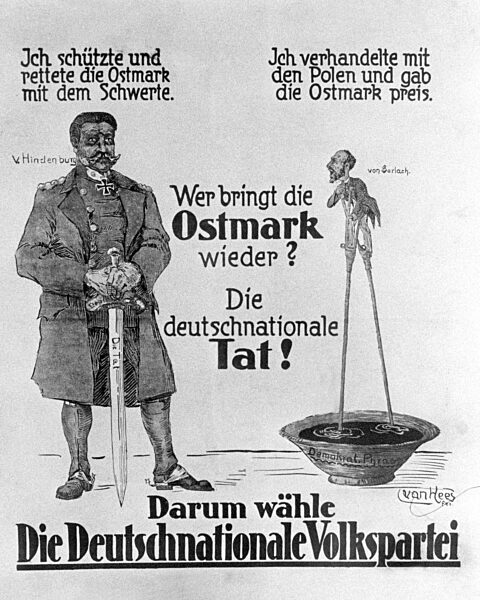 Election poster of the German National People's Party, 1919